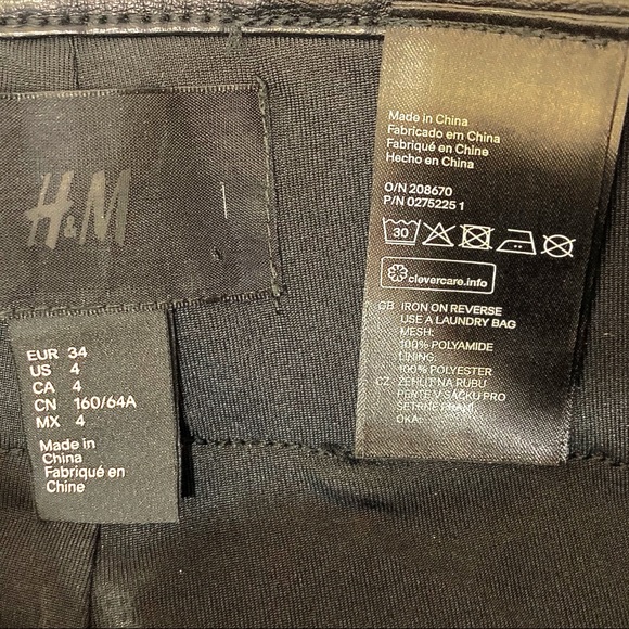 Black white sequin H&M Premier leggings - Picture 8 of 9